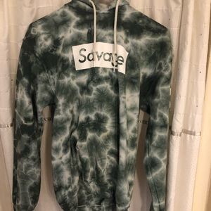 Green Ti-dye hoodie